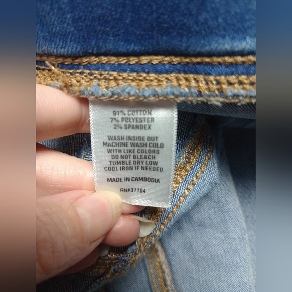 🙂Wonderly Distressed Denim Pull On Super Skinny Jeans Size 12 - Picture 13 of 13